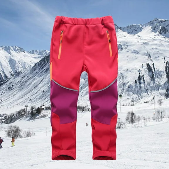 JIAYUE Kids Seasonal Slacks Boys Girls Solid Color Straight-Leg Windproof Cargo Mid Waisted For Outdoor Activities Trousers
