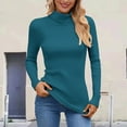 thumbnail image 1 of JIAYUE Knit Sweaters for Women High Neck Pullover Turtleneck Long Sleeve Soft Warm Solid Color For Ladies Comfortable Seasonal Clothing, 1 of 5
