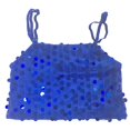 thumbnail image 1 of JIAYUE Little Girls Summer Party Camisole Sleeveless Spaghetti Strap Square Neck Pullover Tops Sequins Cropped Tank Top For Children Dance Wear, 1 of 4