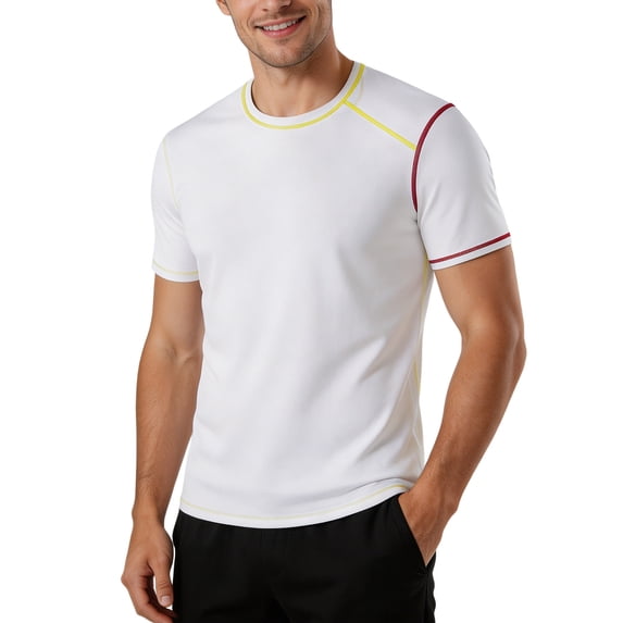 JIAYUE Men's T Shirt Relaxed Fit Casual Fashion Round Neck Casual Short Sleeve Tees Everyday Soft Lightweight Breathable For Outdoor Workout And Sport Wear