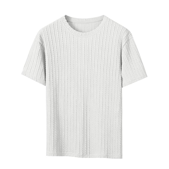 JIAYUE Men's T Shirt Summer Loose Fit Soft Knit Crew Neck For With Casual Solid Color And Athletic Style Tees Breathable Lightweight For Summer Daily Comfortable Wear