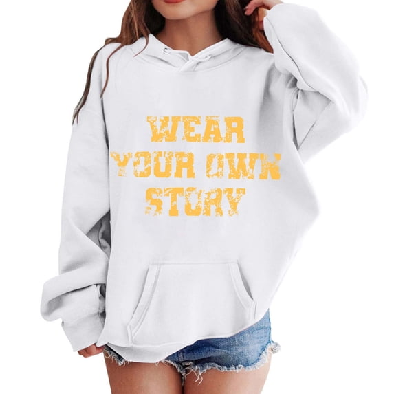 JIAYUE Pullover Hoodies For Girls Casual Long Sleeve Stylish Pattern Print Sweatshirts Tops Fall Winter Clothes For Kids Back To School Street Daily Outdoor Wear,8-9 Years