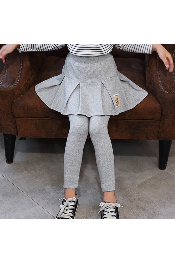 Spring Girls Skirts Cartoon Print Mini Skort Legging Tutu For Child Adaptable Playwear Skirt