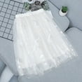 thumbnail image 1 of JIAYUE Spring Kids Girls Skirts Solid Color Mid Length High Waist Elegant Mesh Dancewear A-line For Kids Charming Skirt, 1 of 8