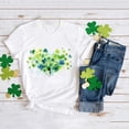 thumbnail image 1 of JIAYUE St Patricks Day Unisex Tops For Kids Boys Girls Cartoon Print Short Sleeve Crew Neck Pull-On Lightweight T Shirt For Kids Seasonal Soft Layering, 1 of 5