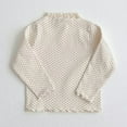 thumbnail image 1 of JIAYUE Tops for Girls High Neck Long Sleeve Dot Pattern Versatile For Kids Autumn Seasonal Wear, 1 of 4