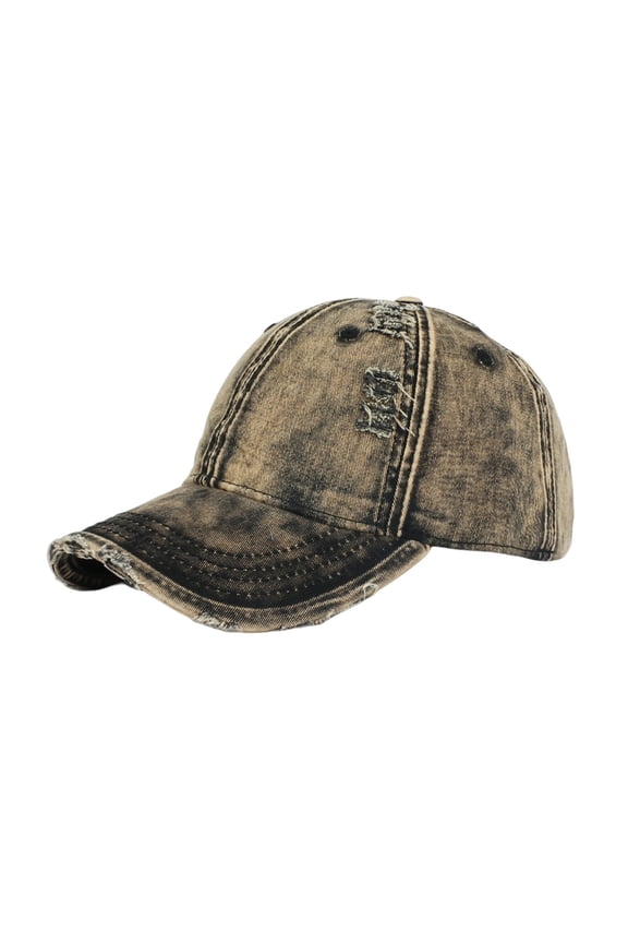 Unisex Denim Baseball Cap Distressed Adjustable Retro For Running Workouts and Outdoor Activities All Seasons Trendy Versatile Dad Hats For Men And Women