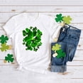 thumbnail image 1 of JIAYUE Unisex Kids Boys Girls St Patricks Day Tops Cartoon Print Short Sleeve Crew Neck Pull-On Lightweight T Shirt Tops For Kids Soft Cozy Layering Tops, 1 of 5