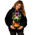 thumbnail image 1 of JIAYUE Women Cute Pet Carrier Hoodie Oversized Halloween Hooded Sweatshirt With Front Carry Pouch Cozy Wear Built In Kangaroo Pocket For Small Pets, 1 of 5