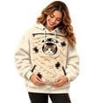 thumbnail image 1 of JIAYUE Women Cute Pet Carrier Hoodie Oversized Halloween Hooded Sweatshirt With Front Carry Pouch Cozy Wear Built In Kangaroo Pocket For Small Pets, 1 of 5