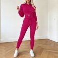 thumbnail image 1 of JIAYUE Women Set Corset‑Style Hooded Sweatshirt Elastic Drawstring Jogger Pants 2 Piece Outfit for Social Party, 1 of 4