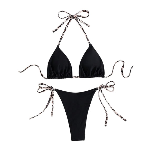 JIAYUE Women Swimsuit Sets Halter Neck Solid Color Two Piece Tankini Bikini With Adjustable Strap And Bottoms For Beach Pool Vacation Female Swimwear