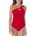 thumbnail image 1 of JIAYUE Women Swimsuit Sets One-Shoulder Asymmetrical Neck Solid Color Two Piece Gathering Tankini Sexy High Waist Bikini Split Skirt Pool Female Swimwear, 1 of 6