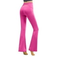 thumbnail image 1 of JIAYUE Women's Casual Leggings Athletic Summer Solid Color Elastic High Waist Flare-Leg Full Length Running Sports Yoga Pants, 1 of 4