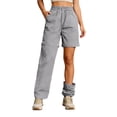 thumbnail image 1 of JIAYUE Women's Pants Ankle-Length Convertible Hiking Outdoor Windproof Trousers With Detachable Legs For Travel Camping Trendy Bottoms For Women, 1 of 6