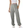 thumbnail image 1 of JIAYUE Women's Pants Ankle-Length Soft Joggers Elastic Waist Comfortable Home Wear Versatile Athletic Trendy Female Sweatpants, 1 of 4