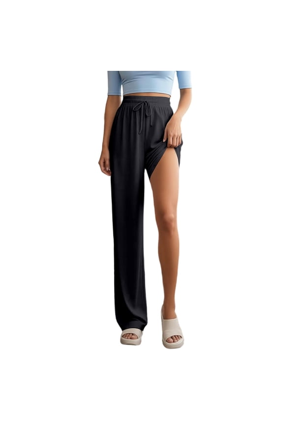 Women's Pants Ankle-Length Straight Leg Lightweight Summer Trousers With Soft Viscose Fabric For Comfortable Daily Wear Casual Bottoms For Women