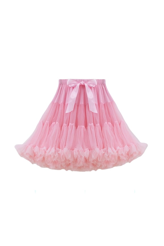 Women's Skirts Ball Gown Mini Layered Elegant Ballet Puff Style Flowy High Waist Party Wear Versatile Dance Wear Casual Stylish Female Skirt