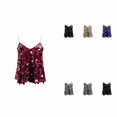 thumbnail image 1 of JIAYUE Women's Summer Camisole Glitter V Neck Spaghetti Strap Sequin Solid Color Tank Top Sleeveless Trendy Party Going Out Tops, 1 of 4