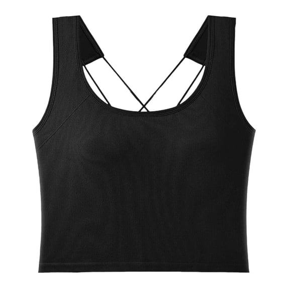 JIAYUE Women's Tank Tops Sleeveless Square Collar Built In Bra Summer Solid Color Spaghetti Strap Basic Layering Cozy Female Camisole