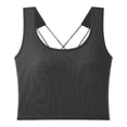thumbnail image 1 of JIAYUE Women's Tank Tops Sleeveless Square Collar Built In Bra Summer Solid Color Spaghetti Strap Basic Layering Leisure Female Camisole, 1 of 4