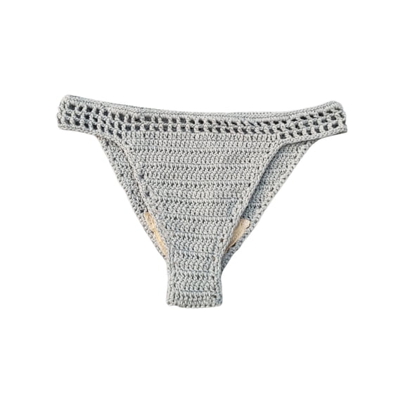 JIAYUE Womens Bohemian Swimwear Summer Crochet Bikini Briefs Ladies Hollow Solid Color Lined Knitted Swim Bottoms Comfortable Beach Bathing Sut