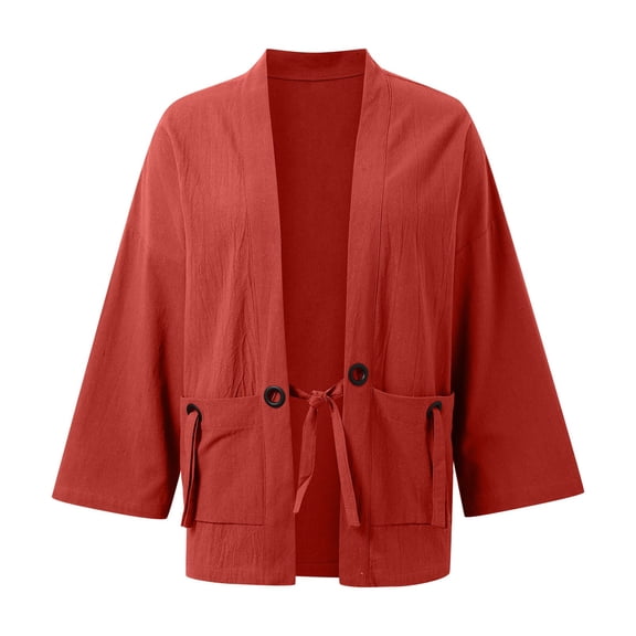 JIAYUE Womens Outerwear Jacket Casual Dailywear Solid Color Long Sleeve Classic Fit Pull-On Blouses Pullover For Street Style