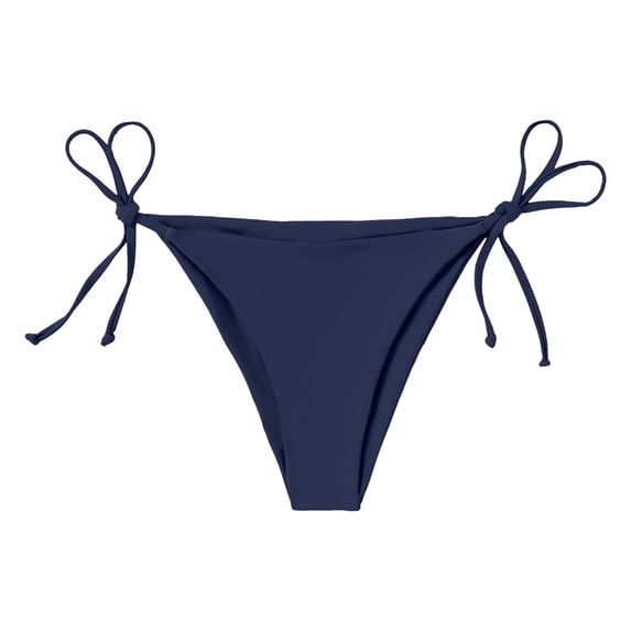JIAYUE Womens Swimwear Fashion Versatile Bikini Cheeky Bathing Suit Side Tie Solid Color Swim Shorts Summer Beach Vacation Swim Bottoms