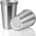 thumbnail image 1 of JIAYUEZHAO 8 oz Stainless Steel Cups Set of 4, 1 of 9