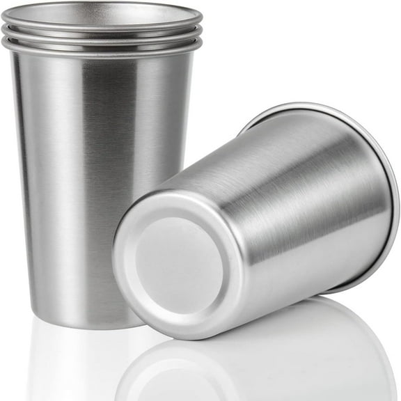 JIAYUEZHAO 8 oz Stainless Steel Cups Set of 4