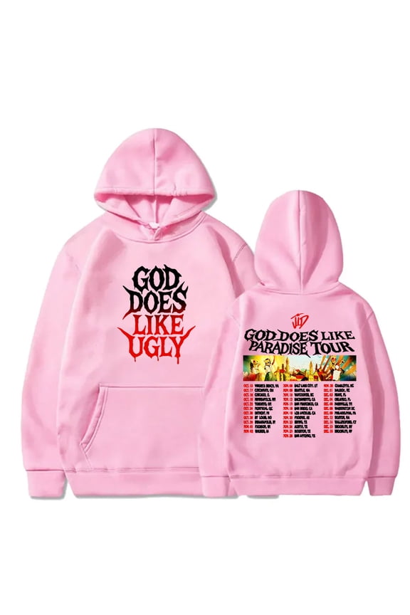 JID God Does Like Paradise Tour 2025 Hoodies Merch Women Men HipHop Long Sleeve Sweatshirts