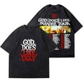 thumbnail image 1 of JID God Does Like Paradise Tour 2025 Vintage Wash T-Shirts Women Men Cotton Short Sleeve Tee, 1 of 5