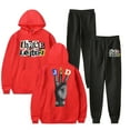 thumbnail image 1 of JID Merch THREE LETTERS RANSOM Hoodie and SWEATPANTS set pop print Unisex Casual Street Clothing, 1 of 4