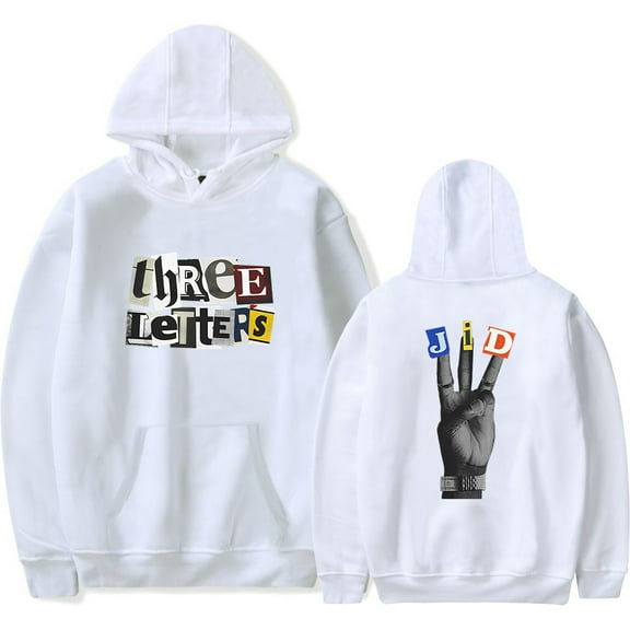 JID Merch Three Letters Ransom Hoodie Unisex Hooded Sweatshirt Long Sleeve Tracksuit Pullover Coat