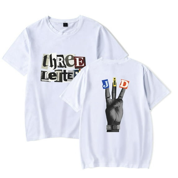 JID Merch Three Letters Ransom T-Shirt Men/Women Streetwear T-Shirt Shirt Short Sleeve