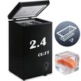 thumbnail image 1 of JIEJIA Compact Freezer 2.4 cu ft Environmental Chest Freezer, Mini Freezer with 7 Gear Adjustable Temperature, Removable Storage Basket, Energy Saving, Black, 1 of 9