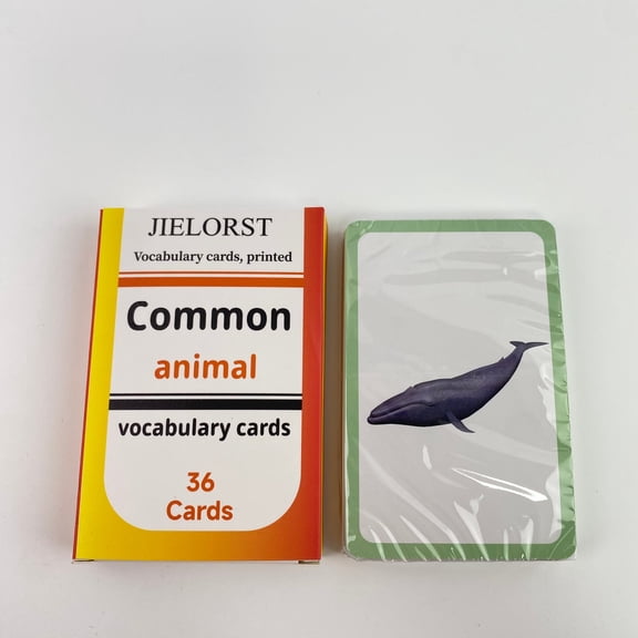 JIELORST Vocabulary cards, printed,First Words Flash Cards  High Contrast Picture Flashcards