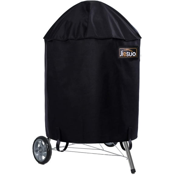 JIESUO 26 Inch Grill Cover for Weber Charcoal Kettle: Heavy Duty Waterproof Grill Cover