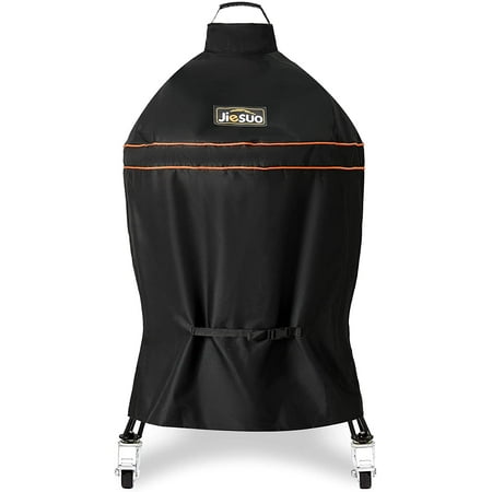 JIESUO Kamado Grill Cover for Kamado Joe Classic Charcoal Grills, Grill Accessories for Kamado Joe, Heavy Duty Waterproof Grill Cover