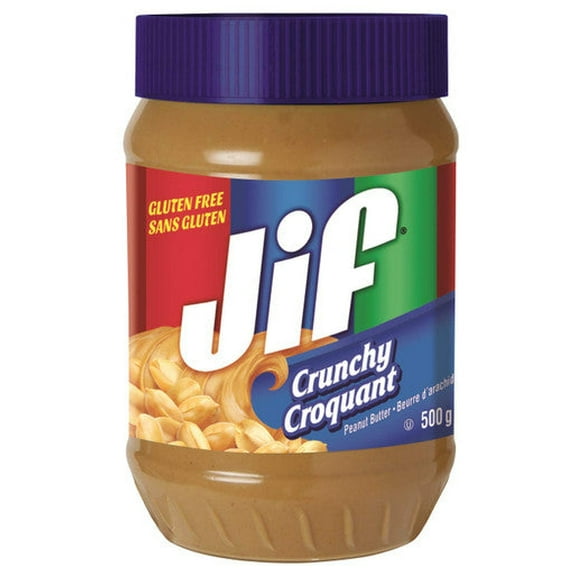 Jif Crunchy Peanut Butter 500g/17.6oz, (Imported from Canada)