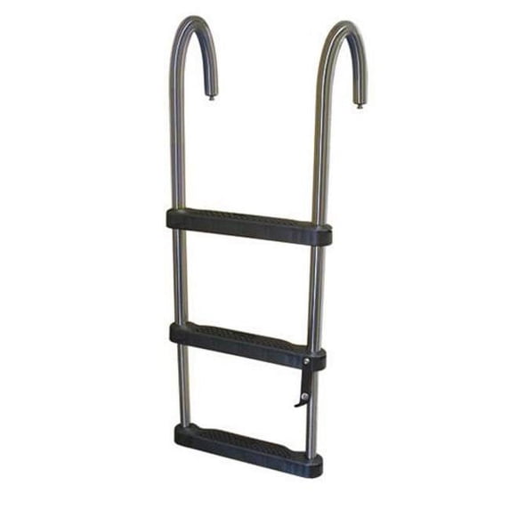JIF Marine 3-Step Stainless 316 Telescoping Ladder Boat - Dock Table
