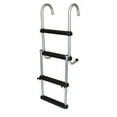 thumbnail image 1 of JIF Marine ASC 4 Step Anodized Aluminum Removable Pontoon Ladder, 1 of 2