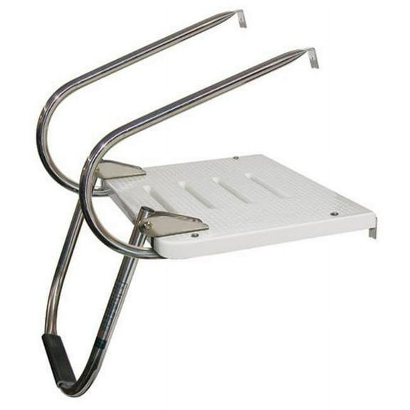 JIF Marine I/O 1 Step Transom Platform w/2 Arms Stainless 316 Boat - Dock Table
