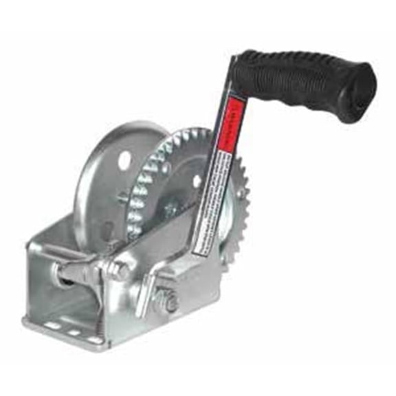 JIF Marine W1000D 1000 lbs Trailer & Solid Gear Winch Strap