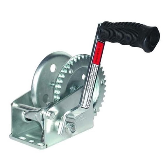 JIF Marine W1200D 1200 lbs Trailer & Solid Gear Winch Strap