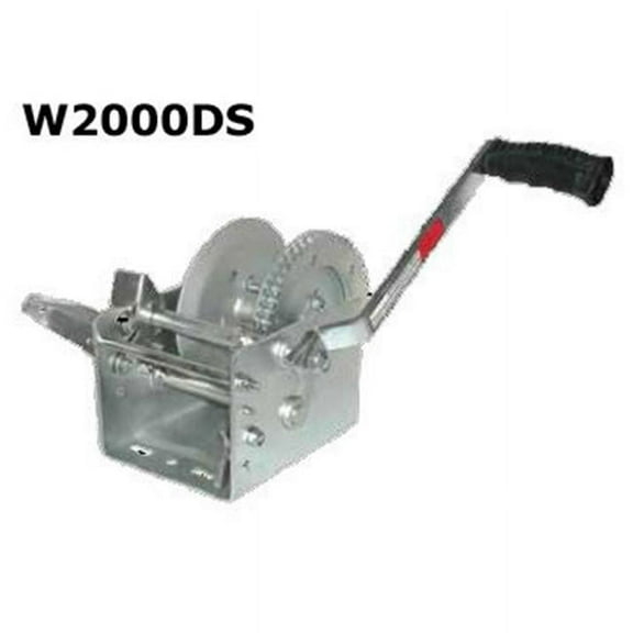 JIF Marine W1600D-W 1600 lbs Trailer Winch & Solid Gear