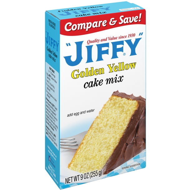 JIFFY Golden Yellow Cake Mix 9 OZ Box