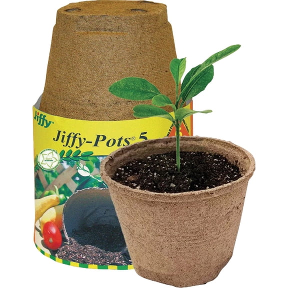 JIFFY POTS 5" RND 6PK