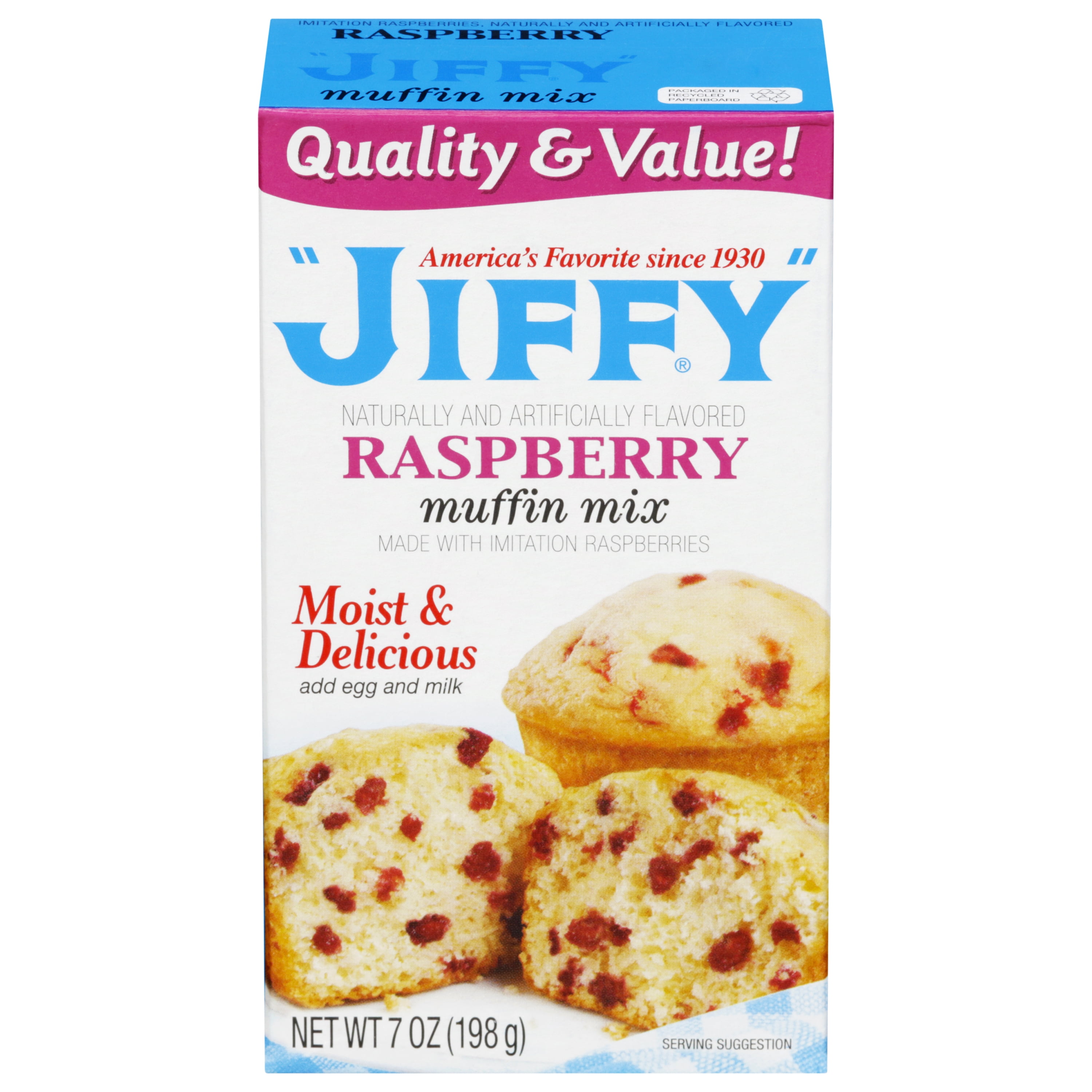 JIFFY Raspberry Muffin Mix 7 OZ Box