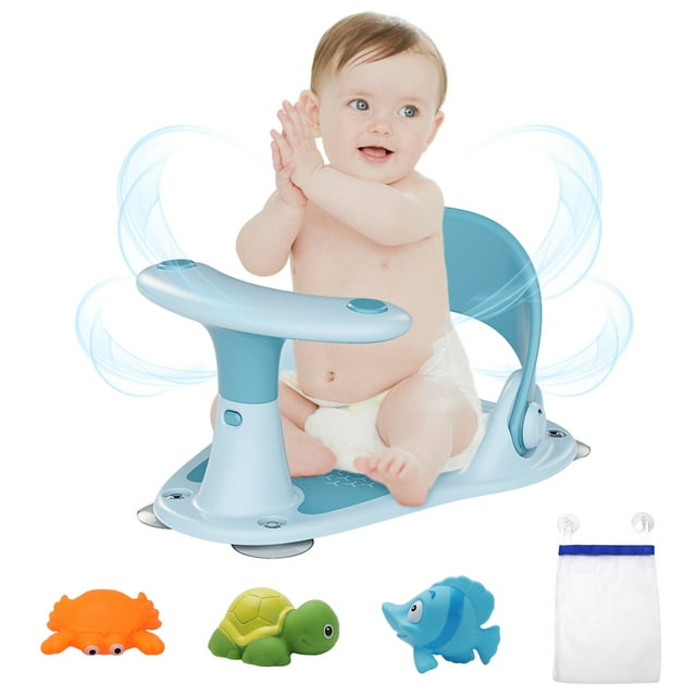 JIFON Baby Bath Seat NonSlip Infants Bath tub Chair with Suction Cups